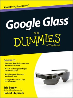cover image of Google Glass For Dummies